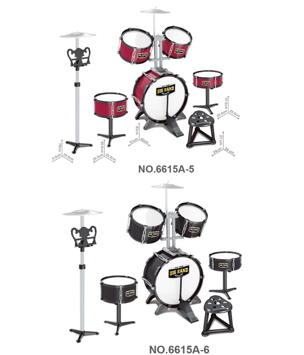 JAZZ DRUM SET6615A, 6615A