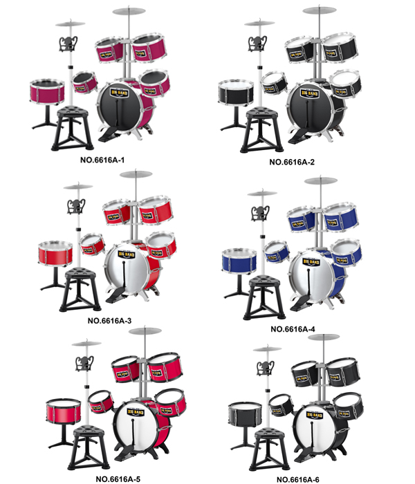 JAZZ DRUM SET 6616A, 6616A