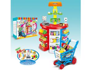 Kids play shopping role play games with Shopping cart